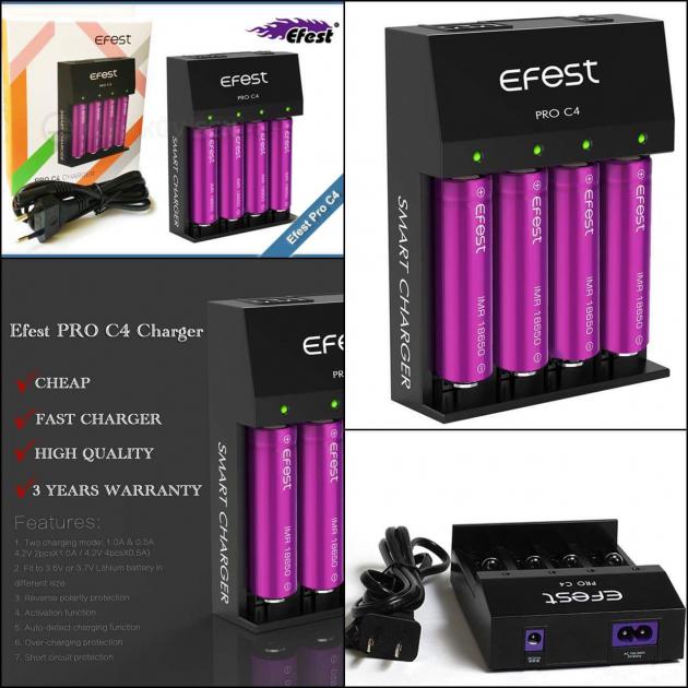Зарядное устройство Efest Pro C4